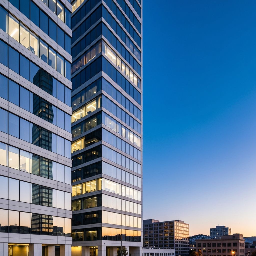Clean commercial building in the Bay Area